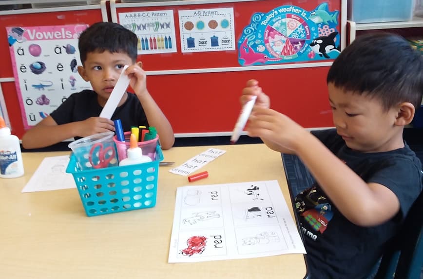 Children reading