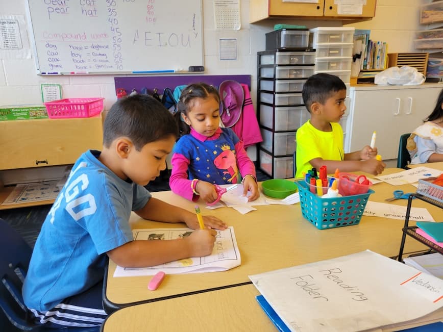 Children in class
