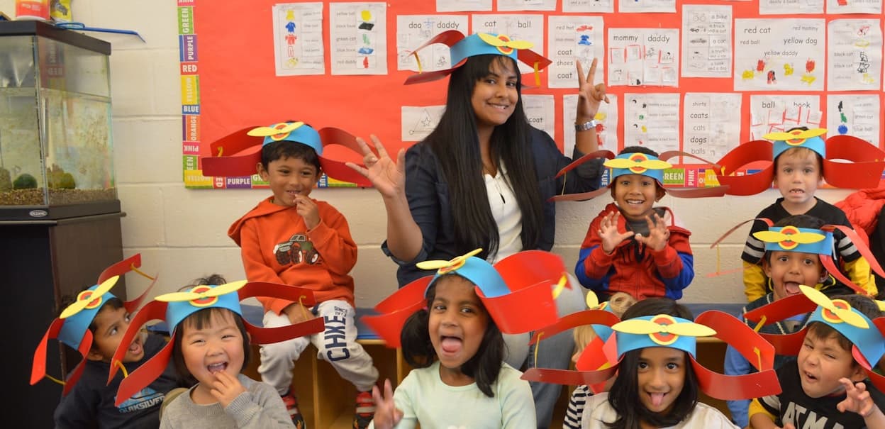 Elizabeth and students